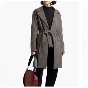 Rag & Bone Sven Herringbone Coat in Navy (looks more black) - Medium, NWT